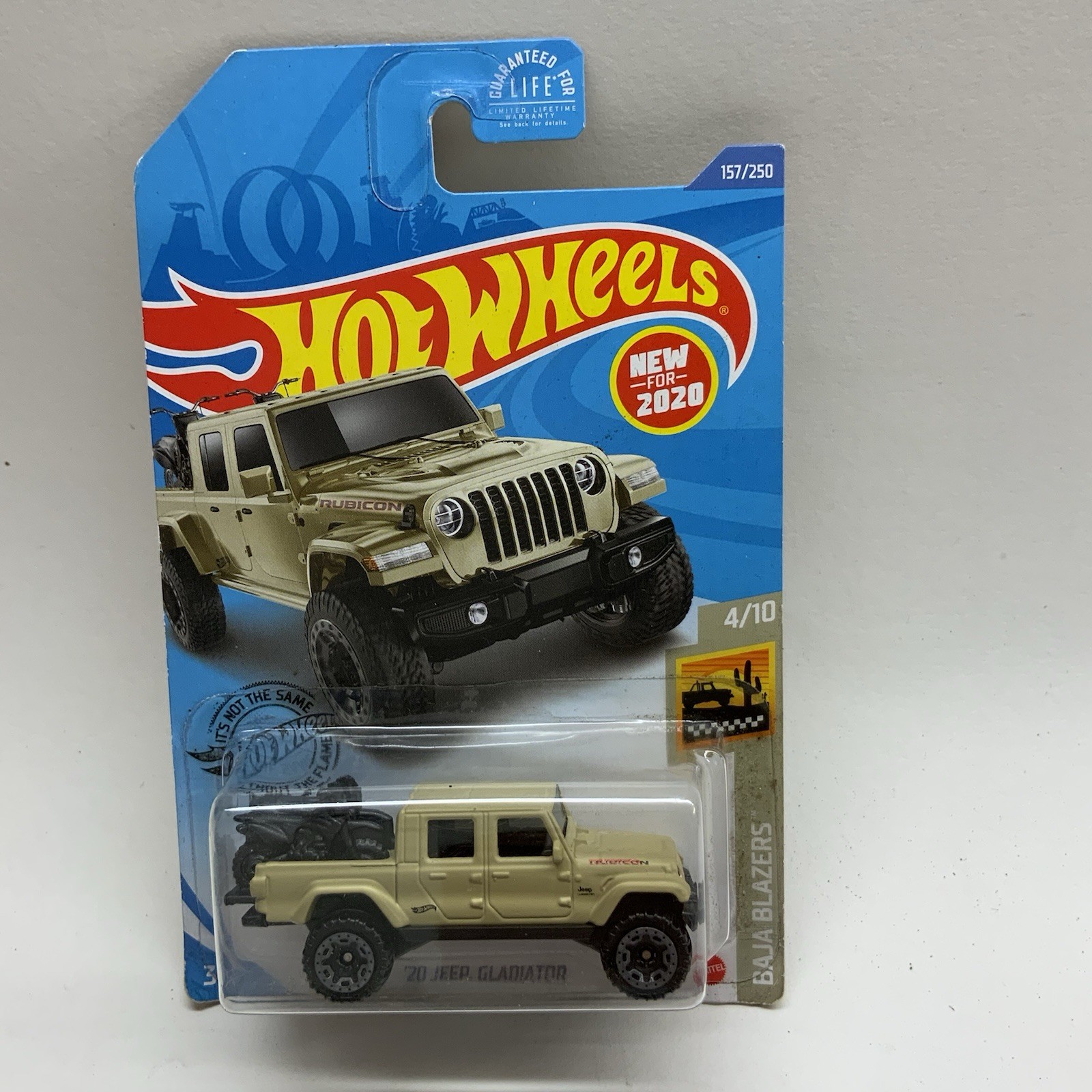 Hot Wheels ’20 Jeep Gladiator Baja Blazers #4/10 Beige Diecast 1:64 Scale Mopar