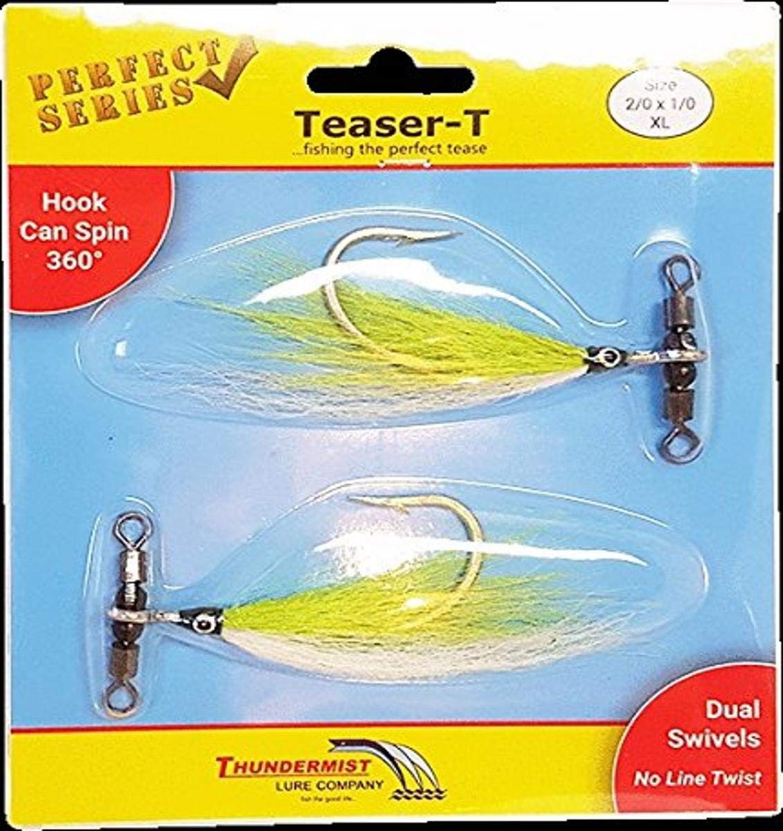 Thundermist Lure Company CW Teaser T Fishing Terminal Tackle Black 100 lbs 0X1
